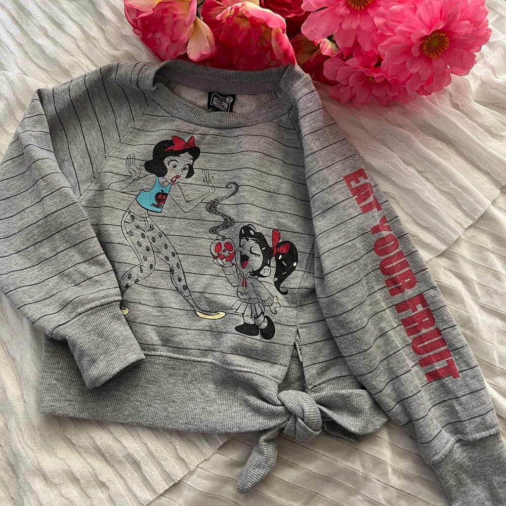 Gray and Red Hoodie with Embroidered Designs